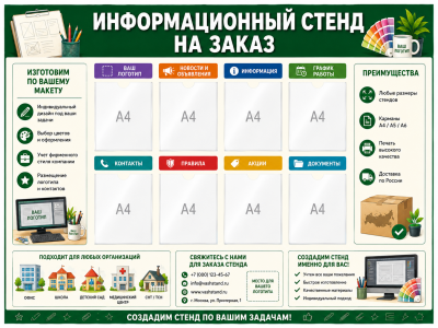 Информационный стенд на заказ